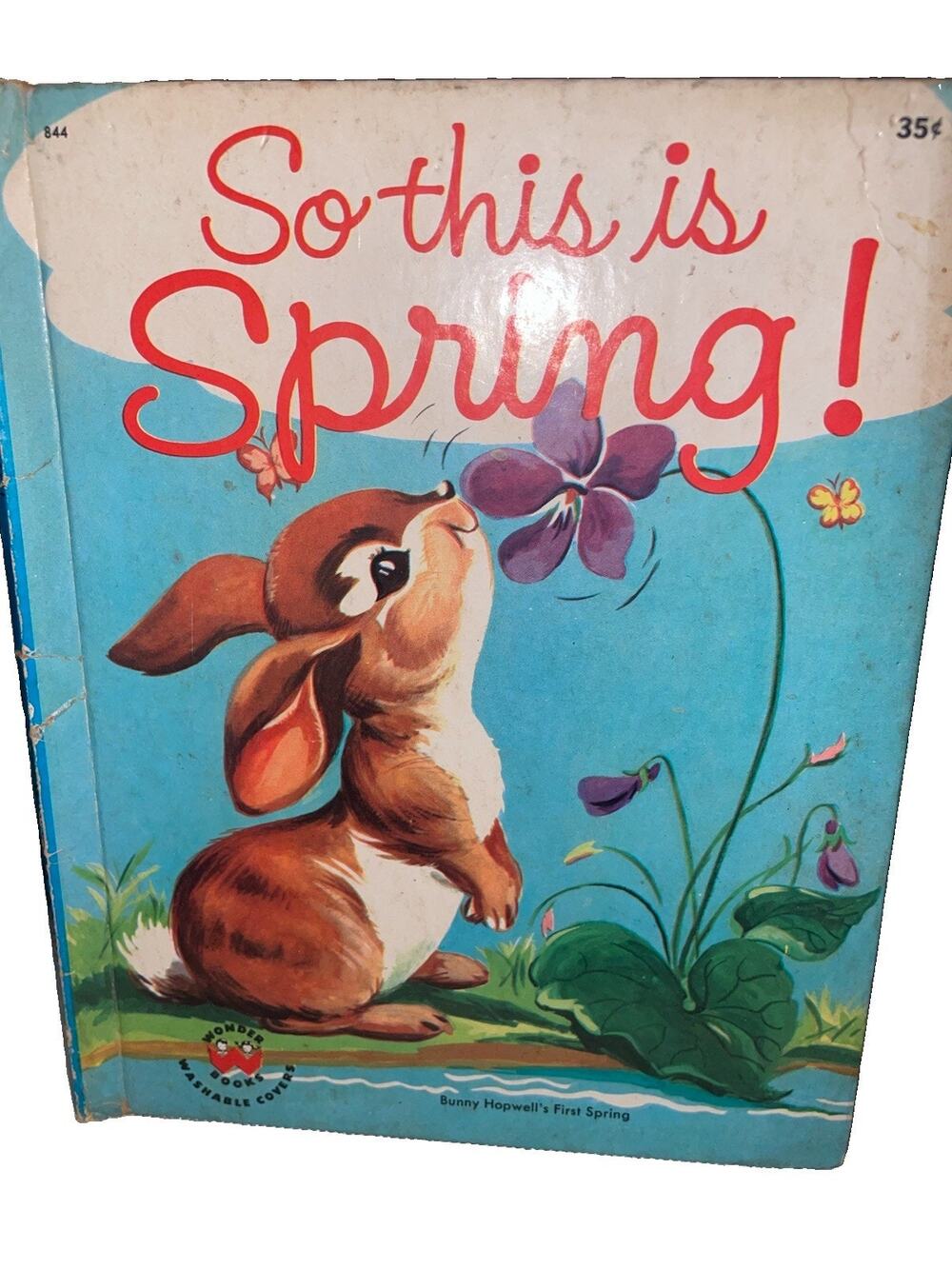 VG 1954 Hardcover 1st ED Wonder Book So This Is Spring Jean Fritz Rachel Dixon